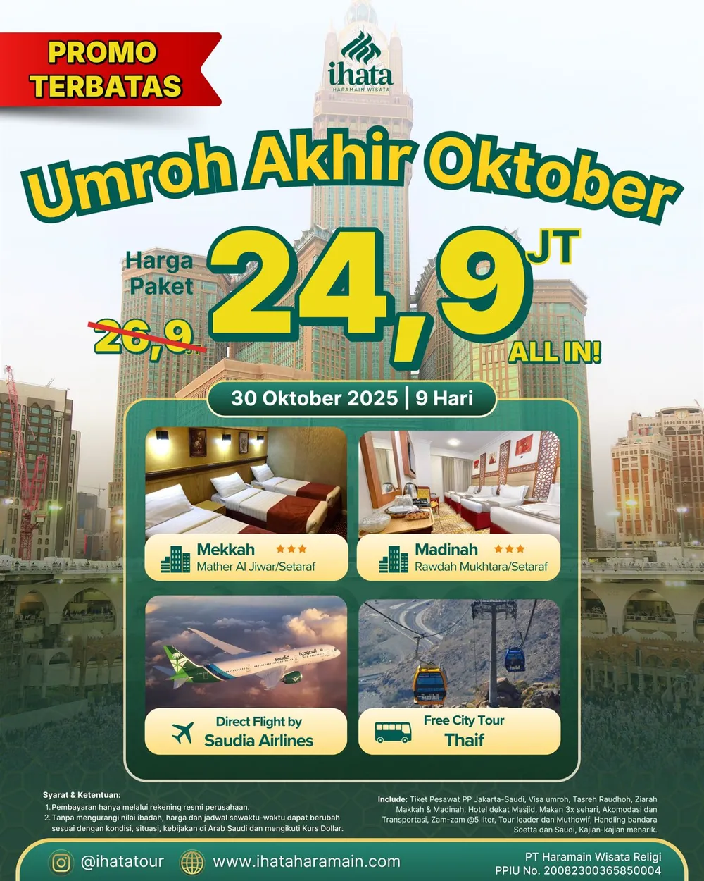 Umroh Akhir Oktober 2025
